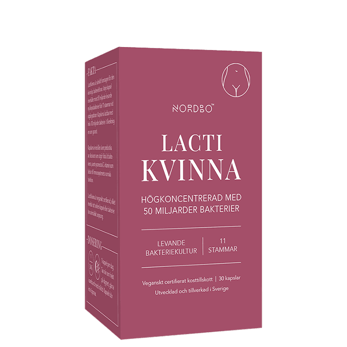 LactiKvinna Mjölksyrabakterier 30 kapslar – från Nordbo – 319 kr – hos Bodystore