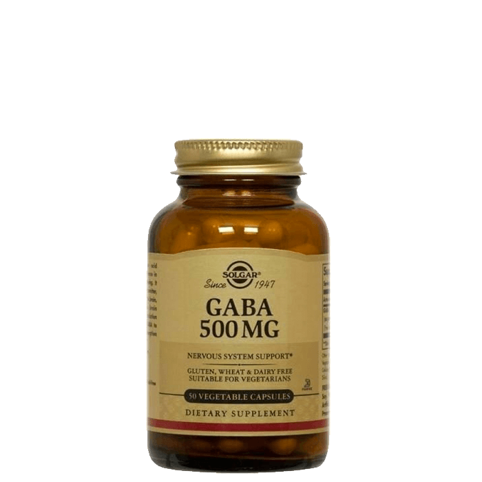 GABA 500 mg 50 kapslar från Solgar – köp hos Bodystore