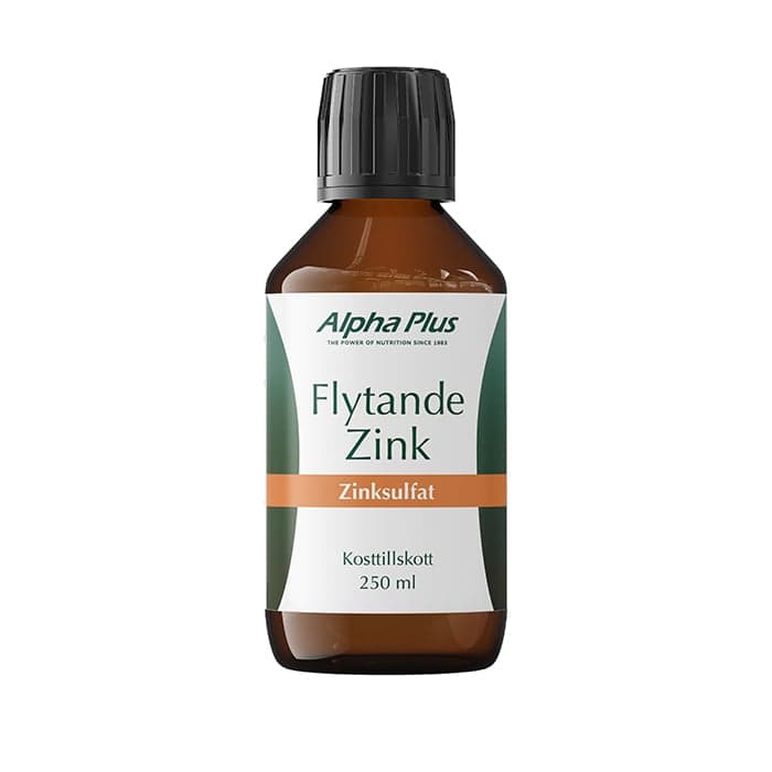 Flytande Zinksulfat 250 ml från Alpha Plus – köp hos Bodystore