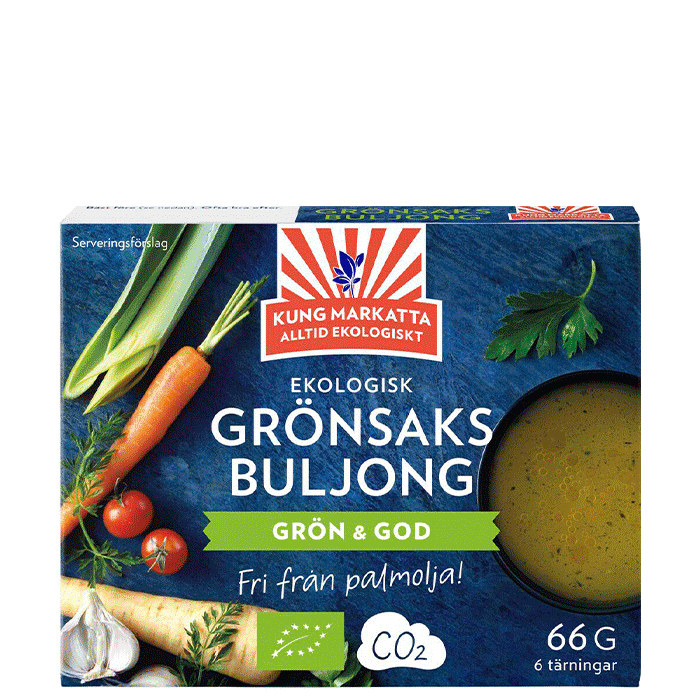 Grönsaksbuljong Tärning 6-pack – från Kung Markatta – 19 kr – hos Bodystore