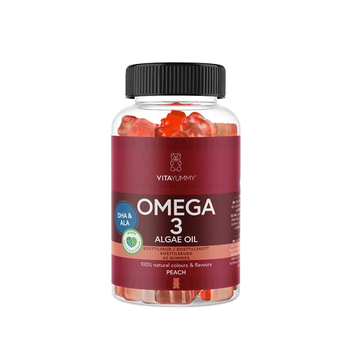 Omega-3 Persika 60 Gummies – från VITAYUMMY – 140 kr – hos Bodystore