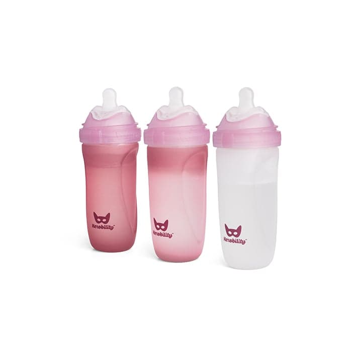 Nappflaskor Rosa 320 ml 3 pack – från Herobility – 399 kr – hos Bodystore