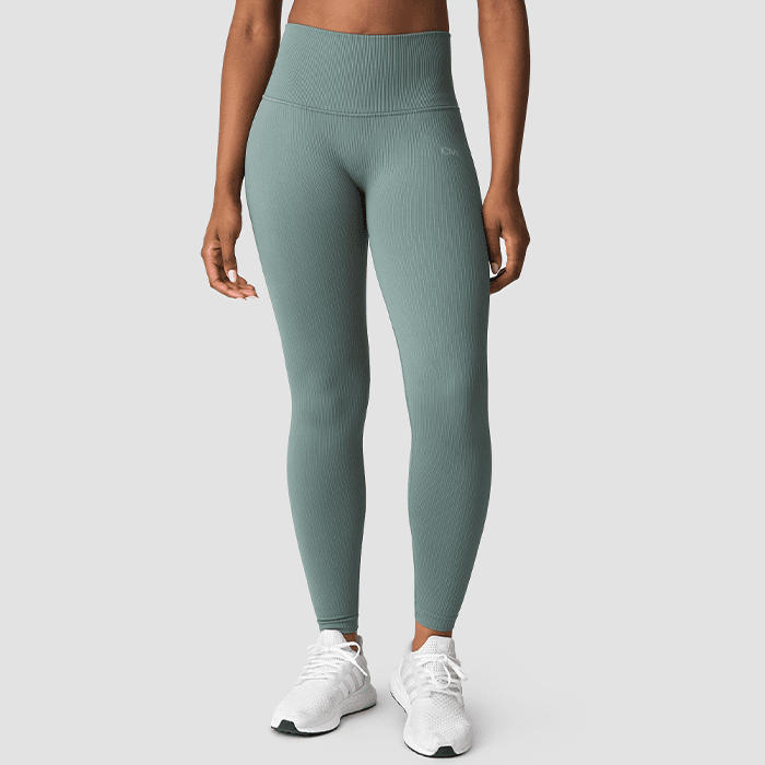 Ribbed Define Seamless Pocket Tights, Racing Green – från ICANIWILL – 524 kr – hos Bodystore