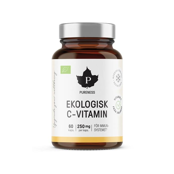 Ekologisk C-vitamin 60 kapslar – från Pureness – 226 kr – hos Bodystore