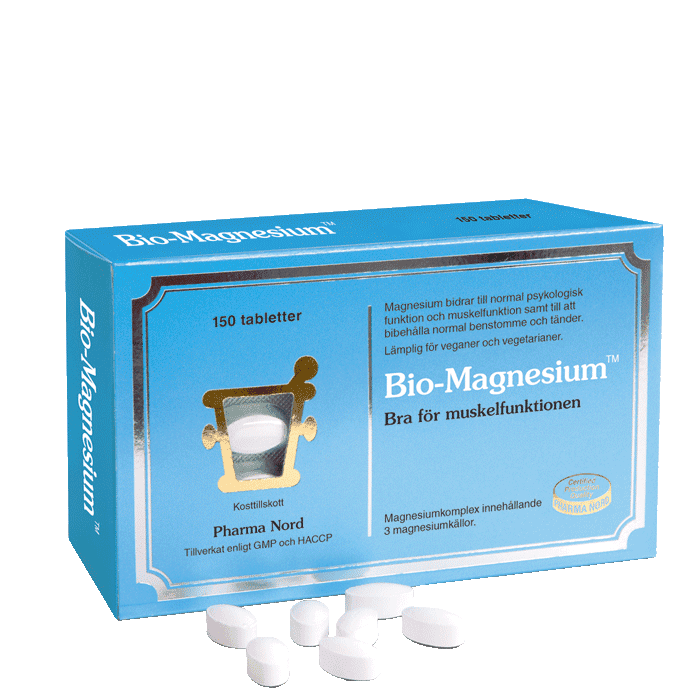 Bio-Magnesium 150 tabletter – från Pharma Nord – 216 kr – hos Bodystore
