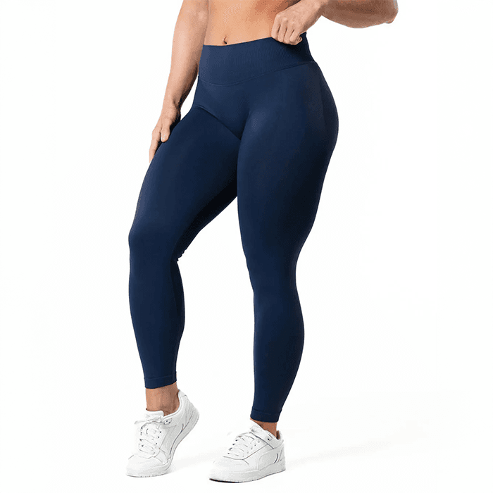 Aura Seamless Scrunch Tights Mörkblå – från Relode – 699 kr – hos Bodystore
