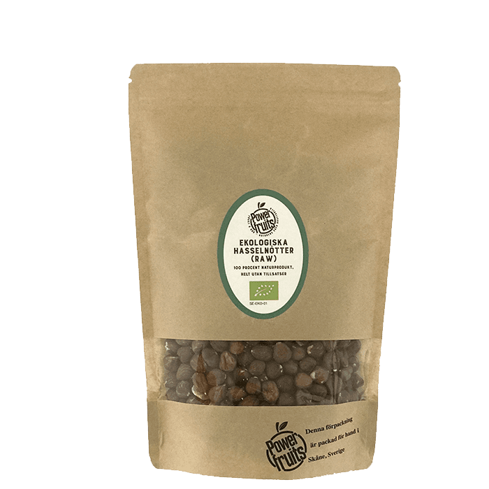 Ekologiska Hasselnötter 1000 g – från Powerfruits – 289 kr – hos Bodystore