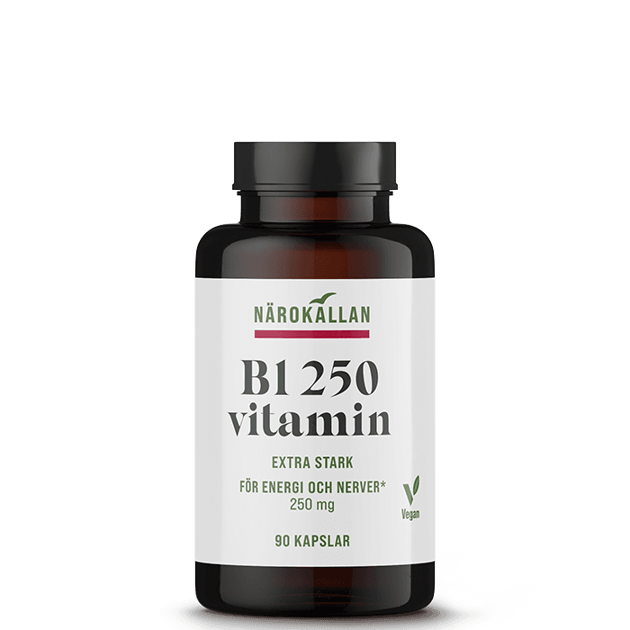B1 250 mg 90 kapslar från Närokällan – köp hos Bodystore