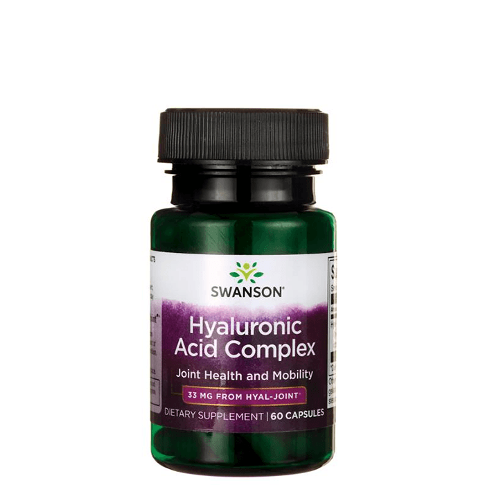 Hyaluronsyra Complex 33 mg 60 kapslar – från Swanson – 279 kr – hos Bodystore