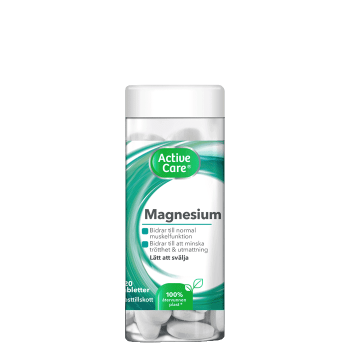 Magnesium 250 mg 120 tabletter från Active Care – köp hos Bodystore