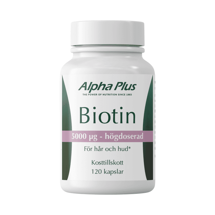 Biotin 120 kapslar – från Alpha Plus – 209 kr – hos Bodystore