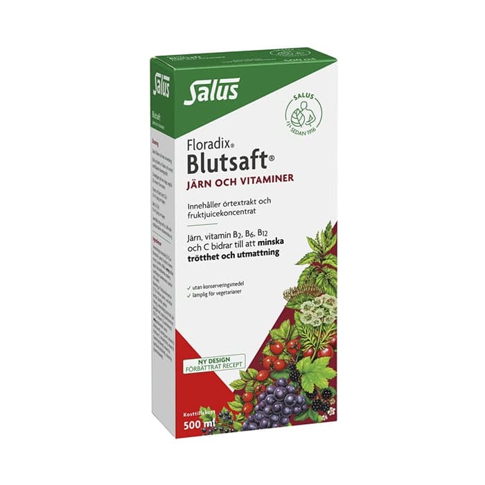 BLUTSAFT 500 ml – från Salus – 259 kr – hos Bodystore