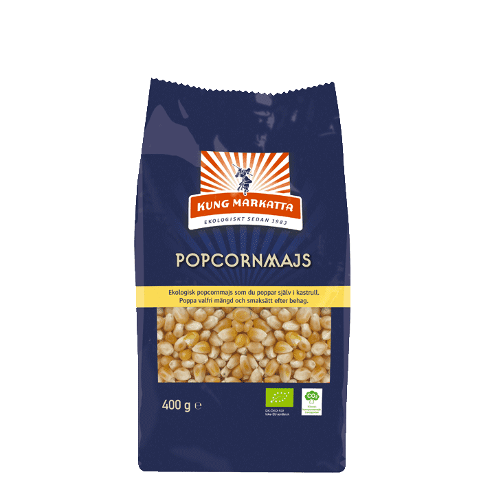 Popcorn 400 g – från Kung Markatta – 49 kr – hos Bodystore