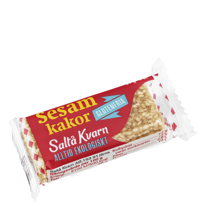 Sesamkakor 27 g – från Saltå Kvarn – 12 kr – hos Bodystore