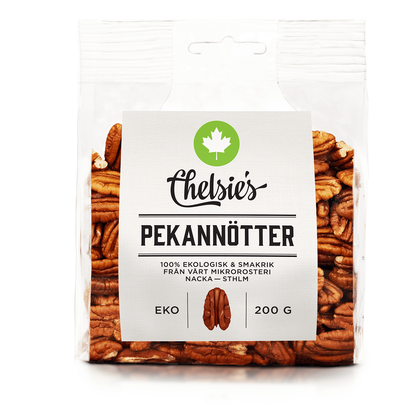 Pekannötter 200 g – från Chelsie s Organic Gourmet Prod – 105 kr – hos Bodystore