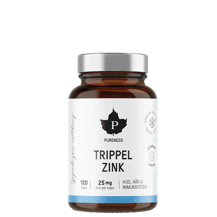 Trippel Zink 120 kapslar från Pureness – köp hos Bodystore