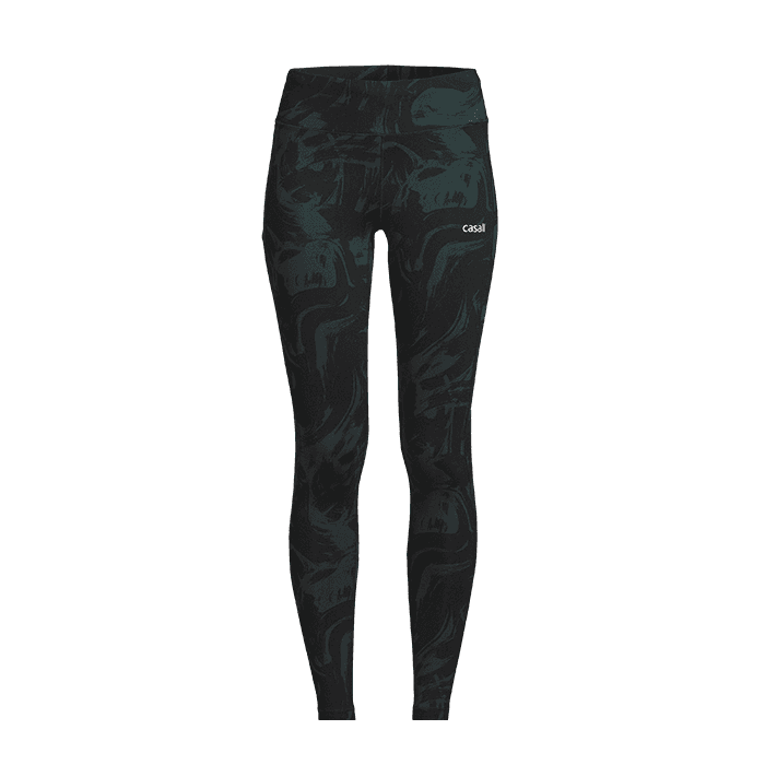 Essential Printed Tights, Blaze Pine – från Casall Sportswear – 450 kr – hos Bodystore