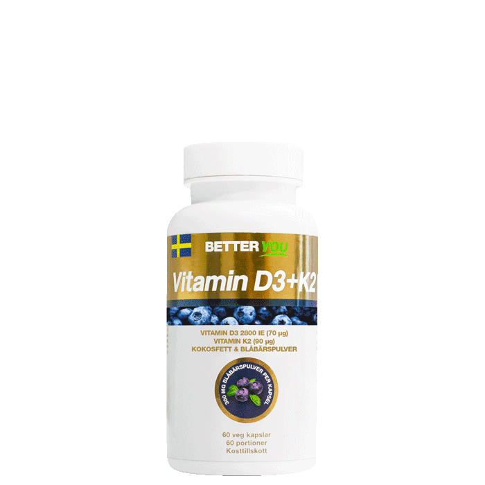 Vitamin D3+K2 60 kapslar – från Better You – 236 kr – hos Bodystore
