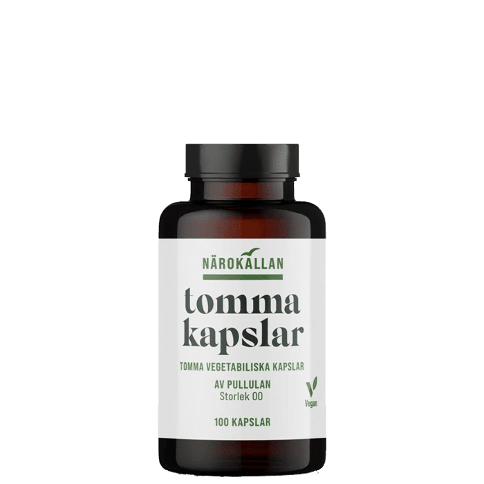 Tomma kapslar 100 kapslar – från Närokällan – 74 kr – hos Bodystore