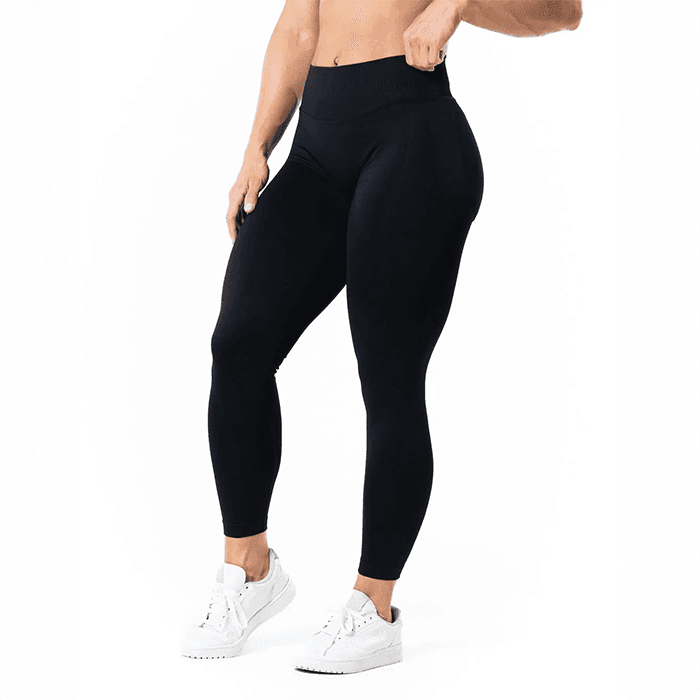 Aura Seamless Scrunch Tights Petite Svart – från Relode – 699 kr – hos Bodystore