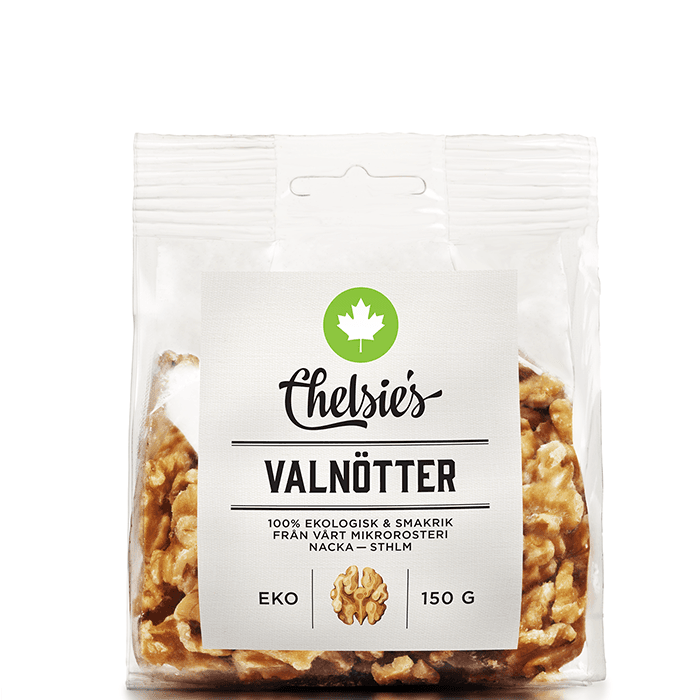 Valnötter 150 g – från Chelsie s Organic Gourmet Prod – 49 kr – hos Bodystore