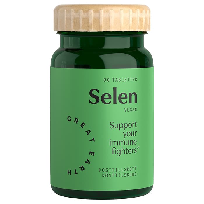 Selen 100 mcg 90 tabletter från Great Earth – köp hos Bodystore