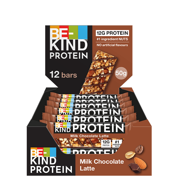 12 x BeKind Protein Bar 50 g Choc Latte från Be-kind – köp hos Bodystore