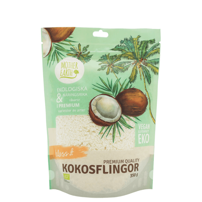 Kokosflingor Premium Ekologisk 350 g från Mother Earth – köp hos Bodystore