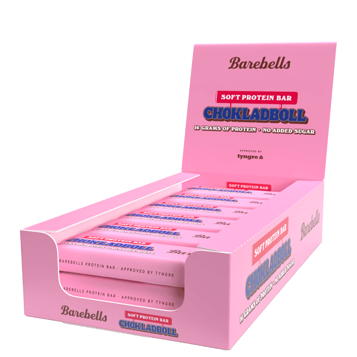 12 x Barebells Soft Proteinbar 55 g – från Barebells – 295 kr – hos Bodystore