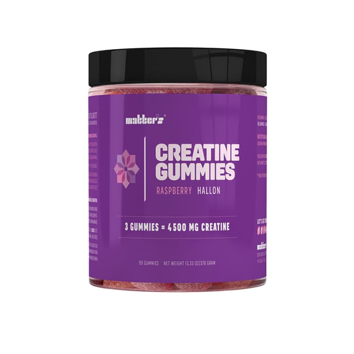 Kreatin Gummies 90 st Hallon 4,5 g – från Matter's – 399 kr – hos Bodystore