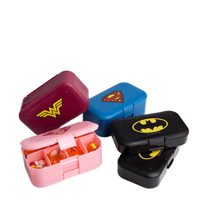 DC Comics Pill Box Organizer, 2-pack – från Smartshake – 59 kr – hos Bodystore