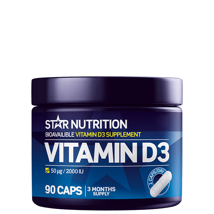 Vitamin D3 90 kapslar – från Star Nutrition – 99 kr – hos Bodystore