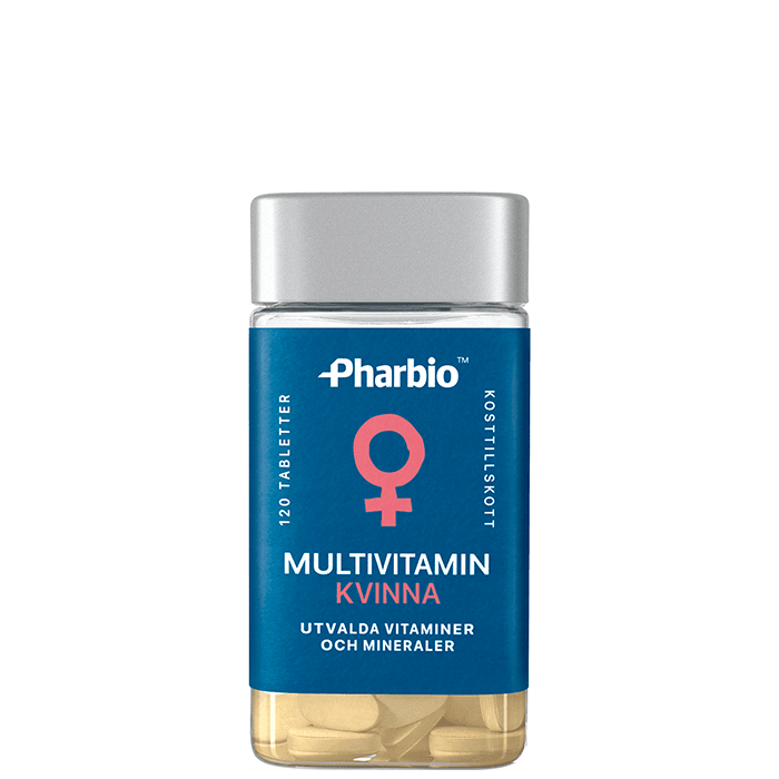 Multivitamin Kvinna 120 tabletter – från Pharbio – 104 kr – hos Bodystore