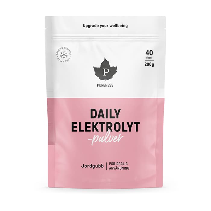 Daily Elektrolytpulver Jordgubb 200 g från Pureness – köp hos Bodystore