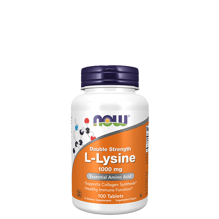 L-Lysine 1000 mg 100 tabletter – från Now Foods – 153 kr – hos Bodystore