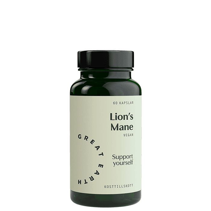 Lion's Mane 60 kapslar – från Great Earth – 219 kr – hos Bodystore