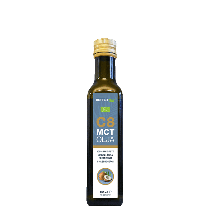 Ekologisk C8 MCT Olja 250 ml – från Better You – 129 kr – hos Bodystore
