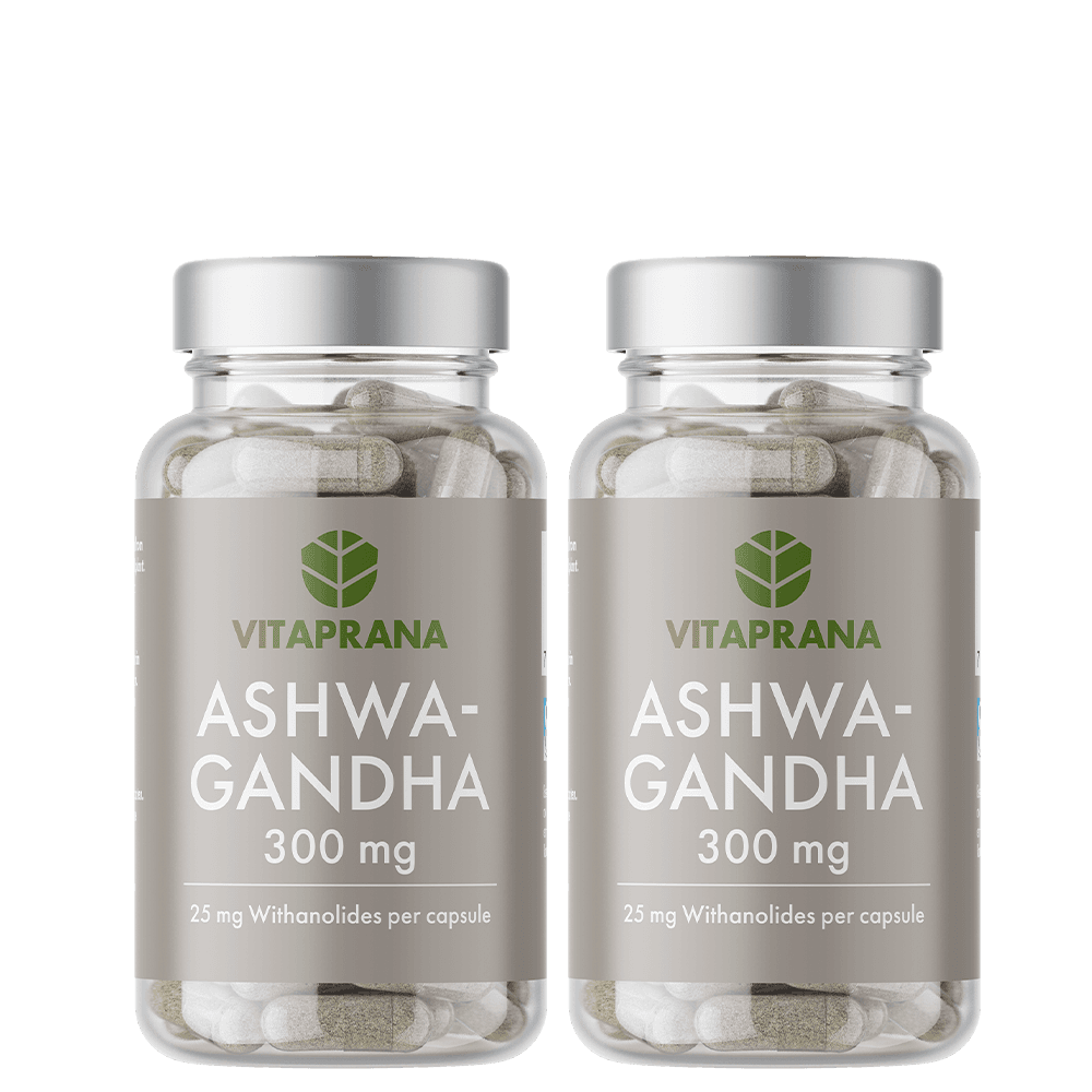 2 x Ashwagandha 300mg, 80 caps från Vitaprana – köp hos Bodystore