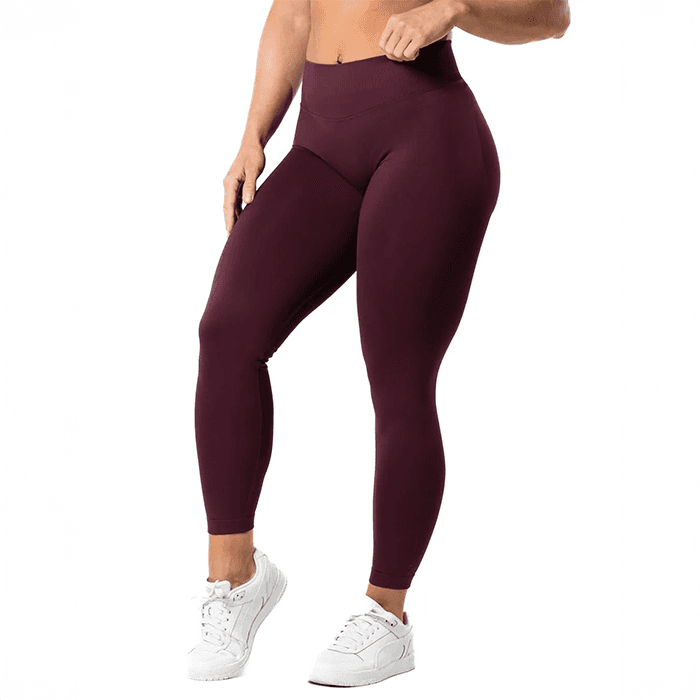 Aura Seamless Scrunch Tights Röd – från Relode – 699 kr – hos Bodystore