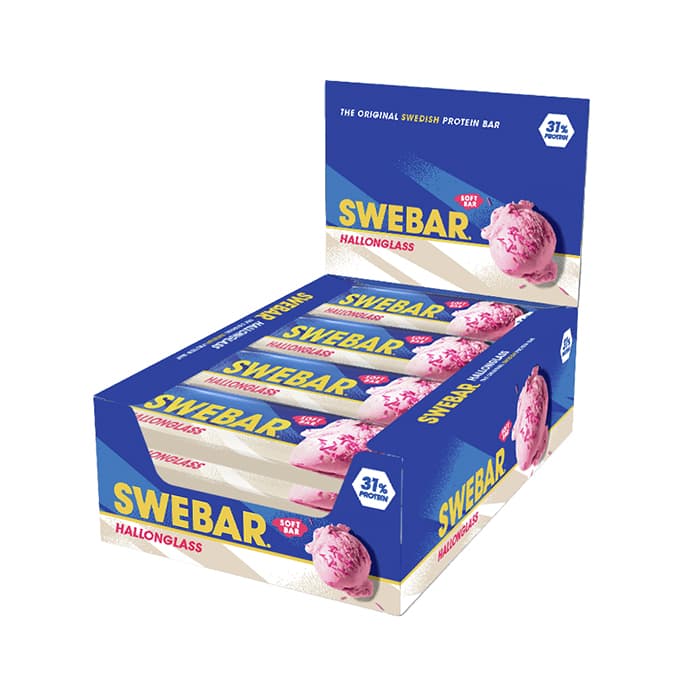 15 x Swebar 55 g Raspberry Icecream – från Dalblads – 359 kr – hos Bodystore
