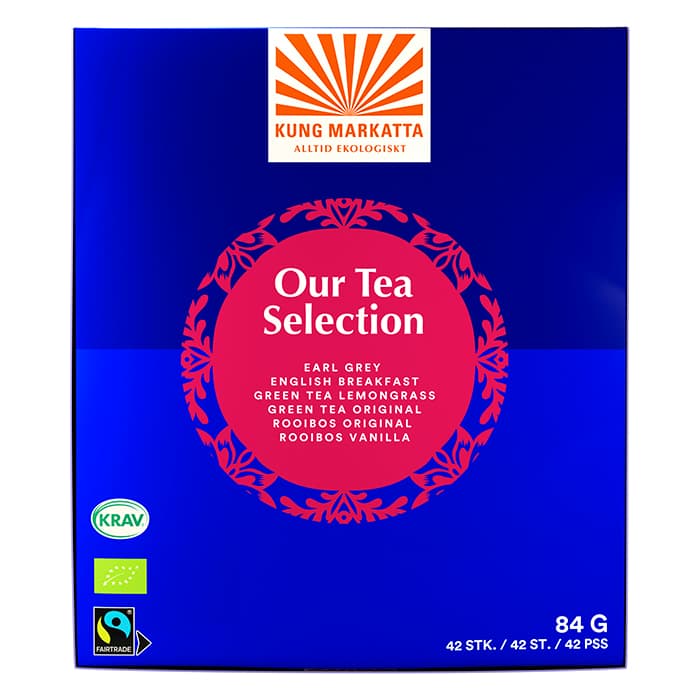 Tekollektion Ekologisk 42 påsar – från Kung Markatta – 69 kr – hos Bodystore