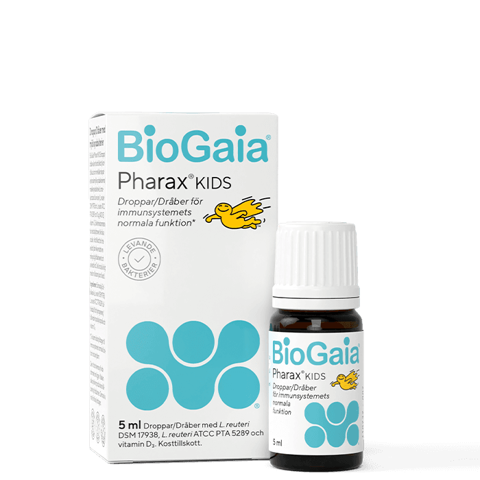 Pharax Kids Droppar 5 ml – från BioGaia – 199 kr – hos Bodystore