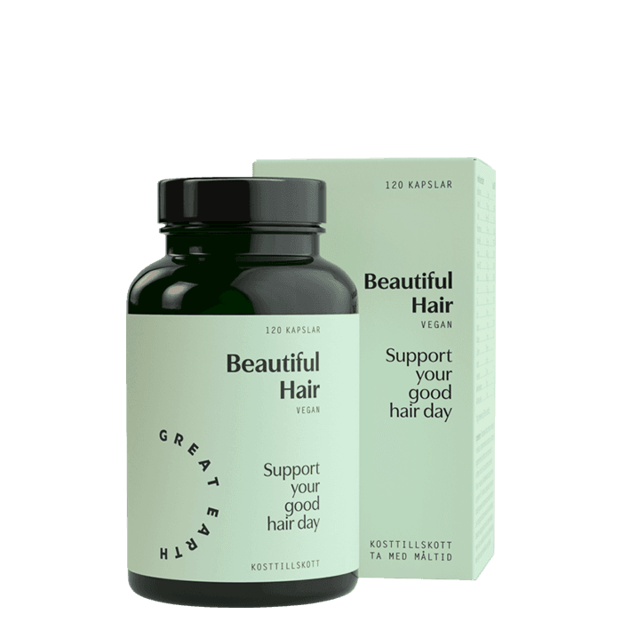 Beautiful Hair Kosttillskott 120 kapslar – från Great Earth – 229 kr – hos Bodystore