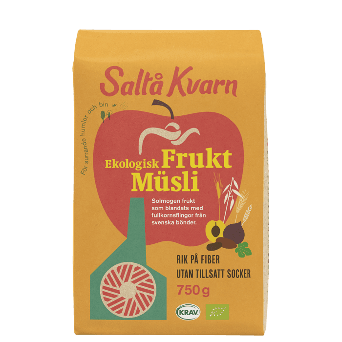 Fruktmüsli 750 g från Saltå Kvarn – köp hos Bodystore
