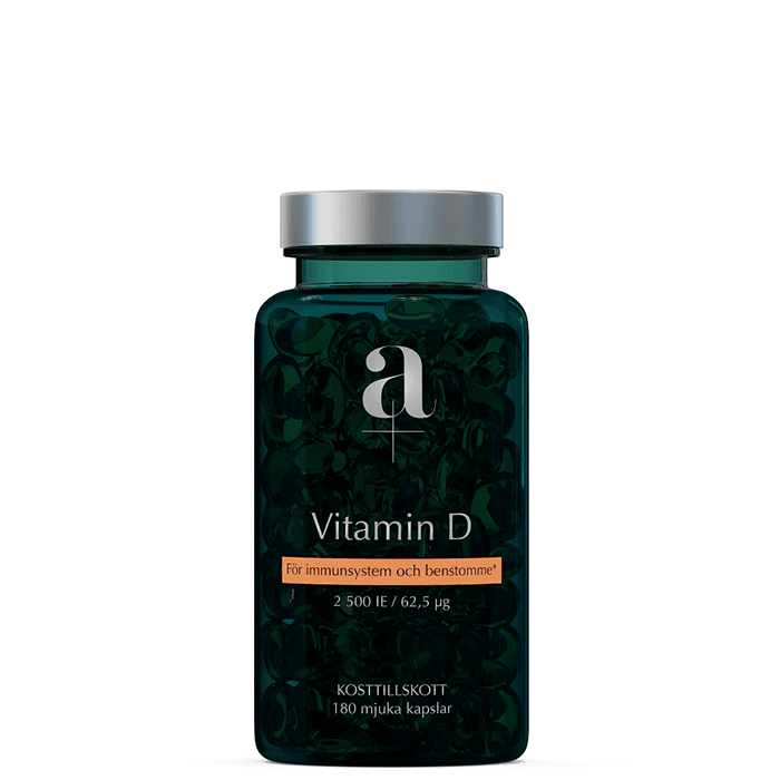 Vitamin D 180 mjuka kapslar – från A+ – 119 kr – hos Bodystore
