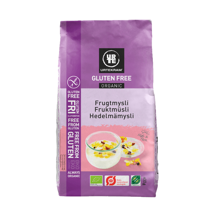 Fruktmüsli Glutenfri 400 g från Urtekram – köp hos Bodystore