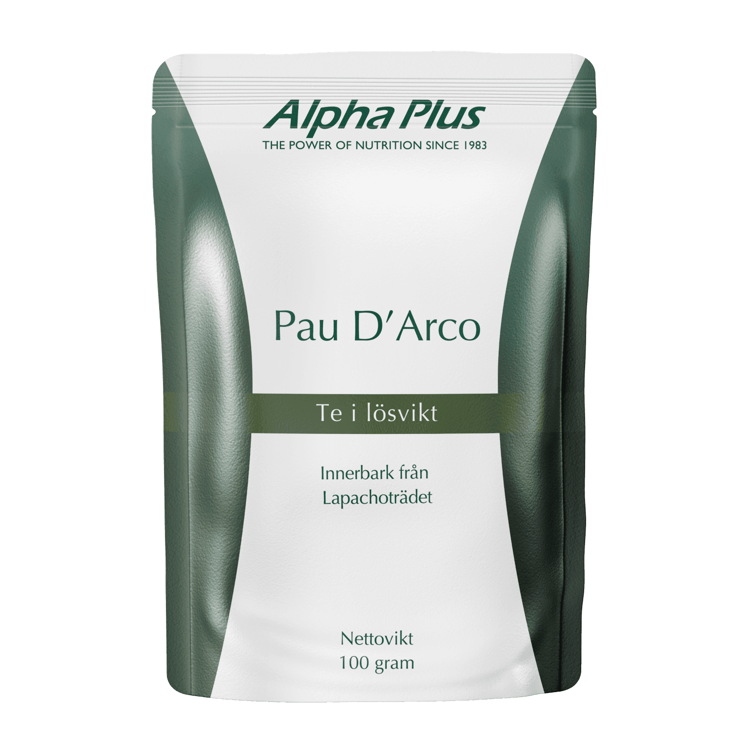 Pau D'Arco Te i lösvikt 100 gram – från Alpha Plus – 125 kr – hos Bodystore