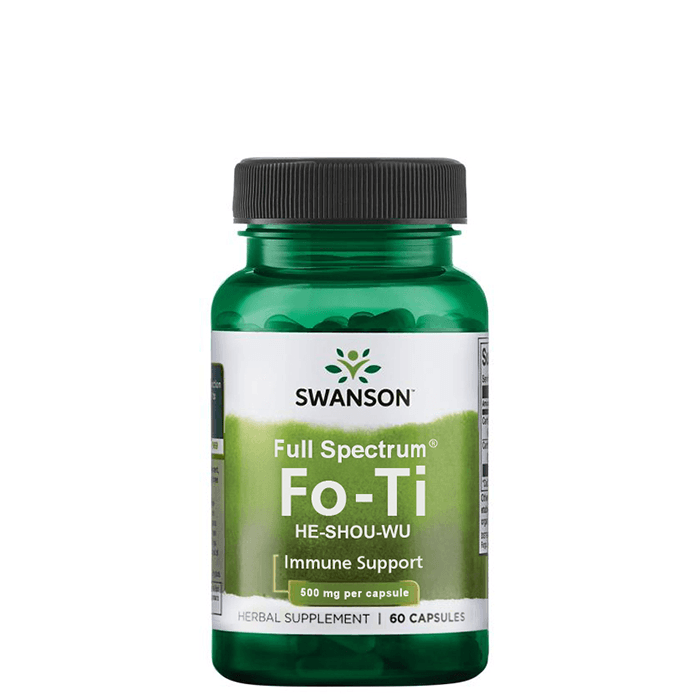 Full Spectrum Fo-Ti He-Shou-Wu 500 mg 60 kapslar – från Swanson – 149 kr – hos Bodystore