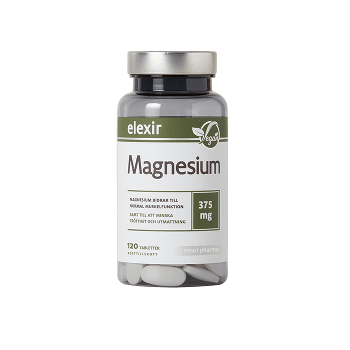 Magnesium 375 mg 120 tabletter från Elexir Pharma – köp hos Bodystore