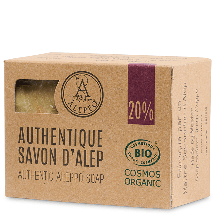 Aleppotvål 20% Lagerbärsolja 200 g – från Alepeo – 134 kr – hos Bodystore
